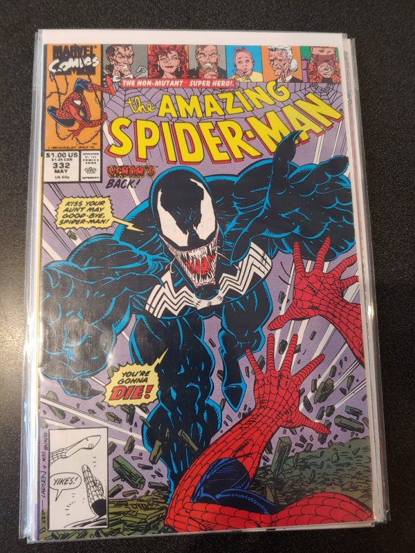 ​Amazing Spider-Man #332 Venom Cover Erik Larsen HIGH GRADE NM