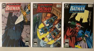 Batman #433-435 Many Deaths of Batman storyline 3 diff 6.0 (1989)