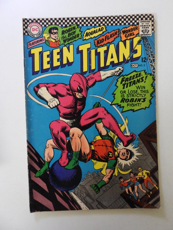 Teen Titans #5 (1966) VG condition subscription crease