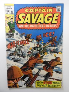 Captain Savage #16 (1969) VF- Condition!