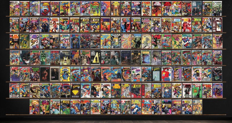 Huge Lot 140+ Comics with X-Force, X-Factor, Superman & More!