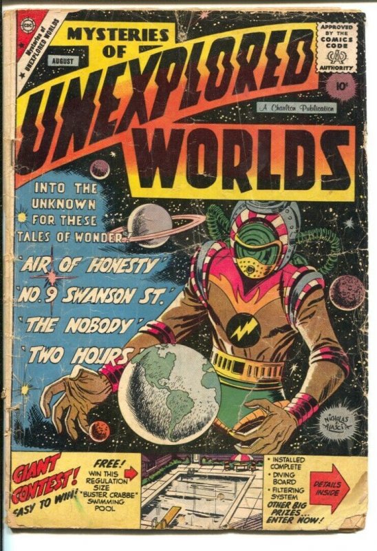 Mysteries of Unexplored Worlds #14 1959- Charlton-Spaceman cover-sci-fi horror-G 