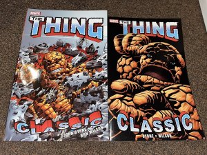 The Thing Classic Softcover TPB Lot of Vol 1, 2, Byrne, Fantastic Four