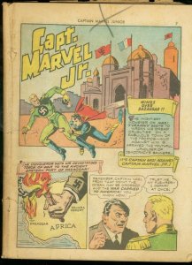 CAPTAIN MARVEL JR. #1-ORIGIN-FAWCETT-CAPTAIN NAZI-WWII P