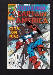 Captain America #372 - SIGNED BY MARK BAGLEY! (8.5) 1990