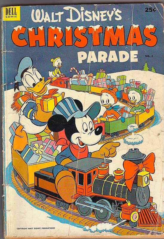 Dell Giant Christmas Parade #4 (Dec-52) GD Affordable-Grade Scrooge McDuck, D...