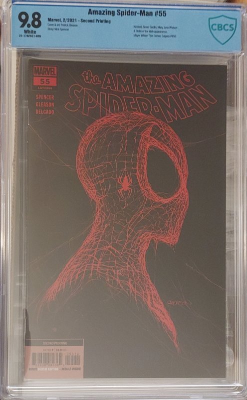 The Amazing Spider-Man #55 9.8 CBCS 2nd print Kindred, Green Goblin, + more