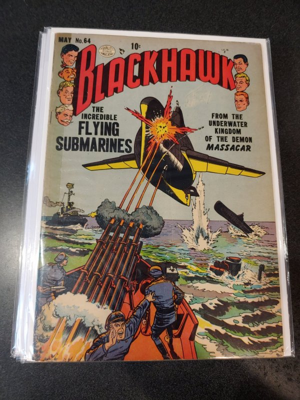 ​BLACKHAWK #64 GOLDEN AGE CLASSIC