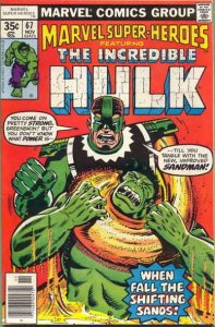 Marvel Super-Heroes (Vol. 1) #67 VG ; Marvel | low grade comic Hulk 113 reprint