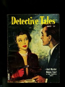 Detective Tales Pulp March 1951- John D Macdonald- VG/F