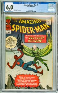 Amazing Spider-Man #7 (1963) CGC 6.0! White Pgs! 2nd Appearance of the Vulture!