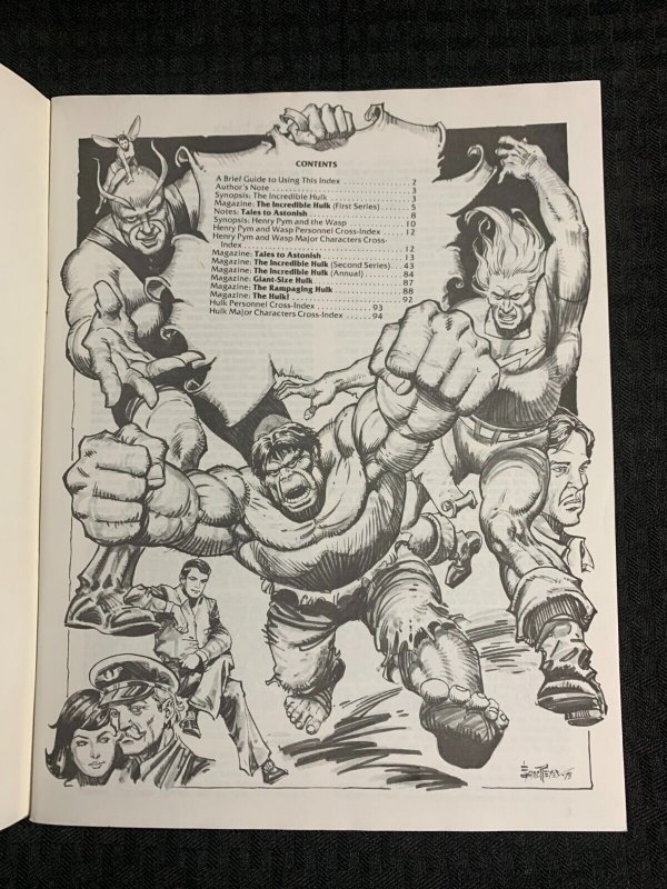 1978 MARVEL COMICS INDEX #7A VF- 7.5 Incredible Hulk / Tales To Astonish