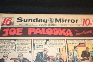 1950 Sunday Mirror Weekly Comic Section April 2nd (F+) Superman Action