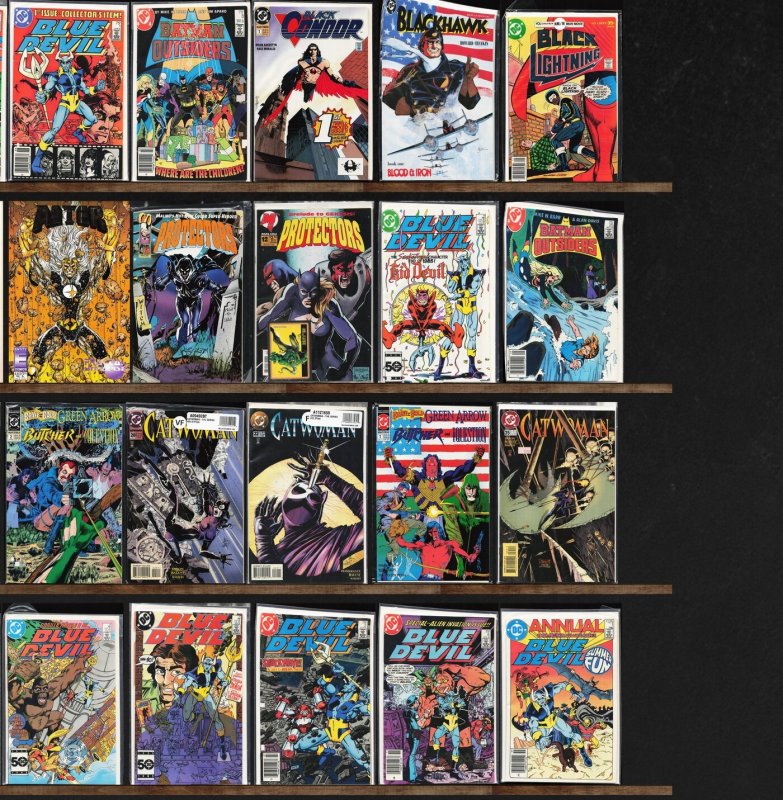 Huge Lot 140+ Comics with Blue Devil, Catwoman, The Fly, Iron Man & More!