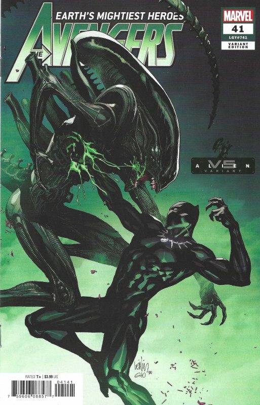 Avengers #41 (Mar 2021) - Black Panther,Iron Man, Captain Marvel - variant cover