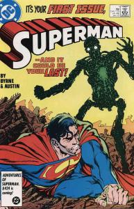 Superman (2nd Series) #1 FN ; DC | John Byrne