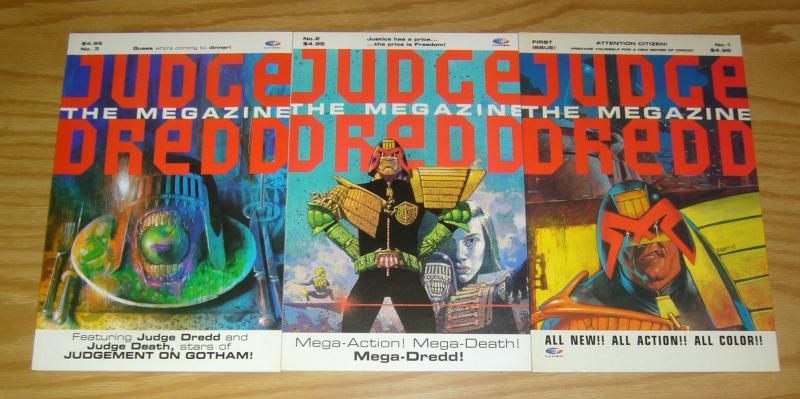 Judge Dredd: the Megazine #1-3 VF/NM complete series - fleetway comics set 2