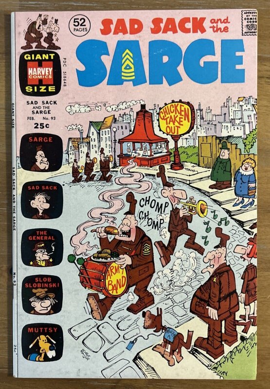 SAD SACK AND THE SARGE - #73 & #93. 2 COMICS. HIGHER GRADE