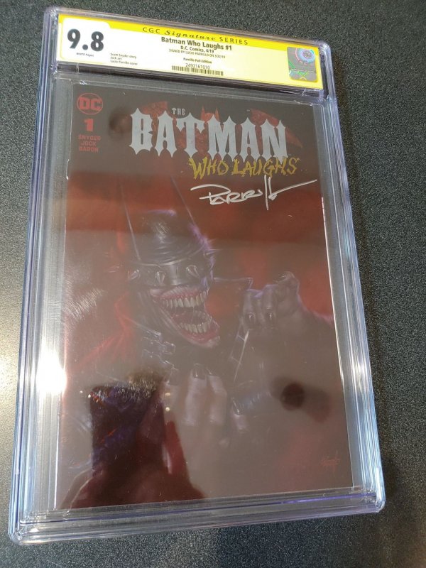 BATMAN WHO LAUGHS #1 CGC 9.8 SIGNATURE SERIES PARRILLO FOIL EDITION