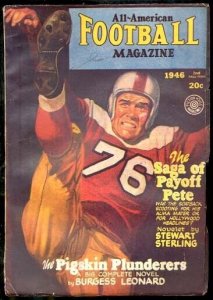 ALL-AMERICAN FOOTBALL PULP 1946-GEORGE GROSS VG