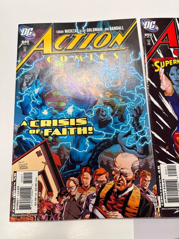 3 Action Comics DC Comic Book # 849 850 851 Superman Batman 77 CT5