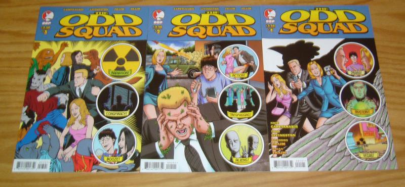 Odd Squad #1-3 VF/NM complete series 2008 DEVIL'S DUE ddp comics set 2 lot