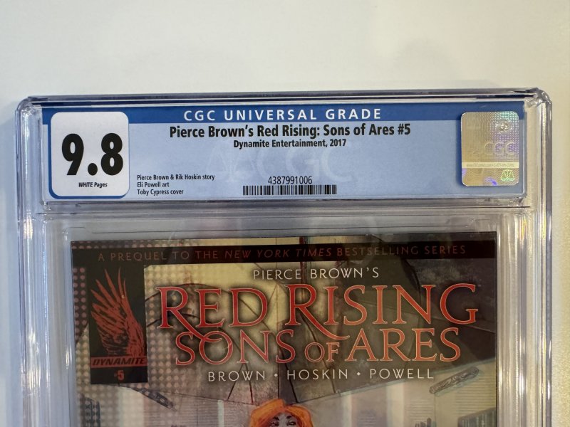 Red Rising Sons Of Ares 5 CGC 9.8 - Only 1 CGC Consensus Dynamite Pierce Brown