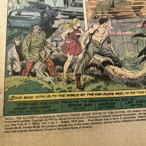 Skull the Slayer 1 - 1st Appearance & Origin of Skull 1975 Marvel