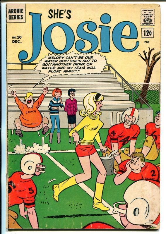 Josie #10 1964-Archie-Football cover-VG