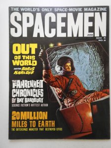 Spacemen Magazine #8 (1964) Beautiful VF/VF+ Condition! Boris Karloff!