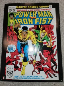 Marvel Power Man and Iron Fist  #50 Framed Poster Comic Book Art Luke Cage