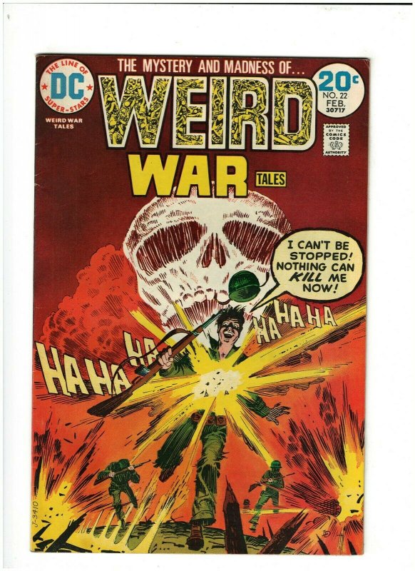 Weird War Tales #22 VG+ 4.5 DC Comics 1974 Bronze Age War & Horror   