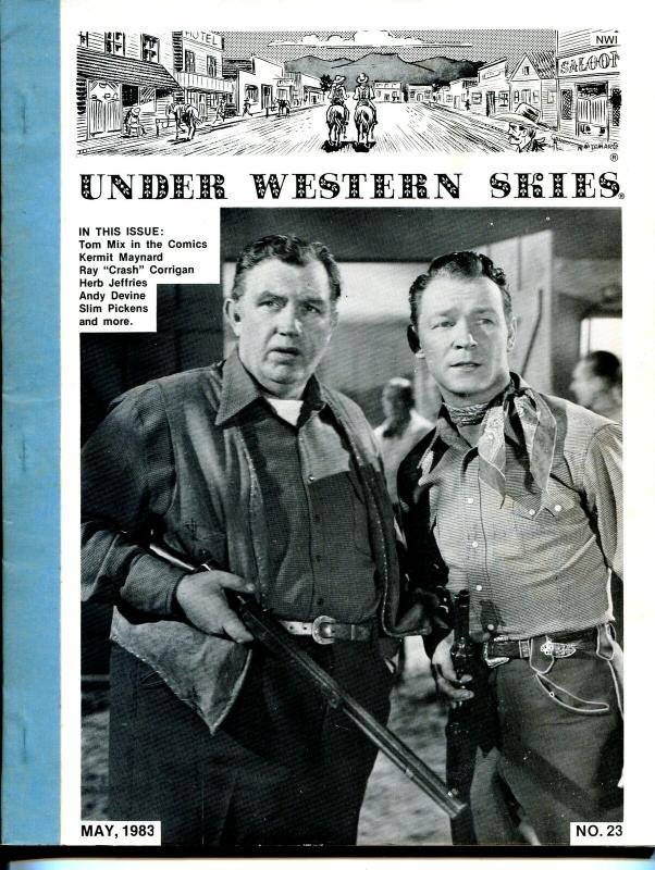 Under Western Skies #23 5/1983-Roy Rogers-Andy Devine-Slim Pickens-FN