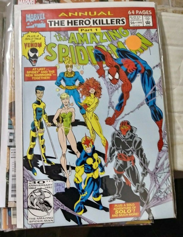 Amazing Spider-Man annual # 26 1992 marvel  hero killers pt 2 - VENOM SOLO +nova 