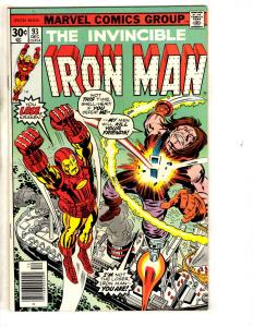 Iron Man # 93 NM Marvel Comic Book Hulk Thor Captain America Avengers SS10