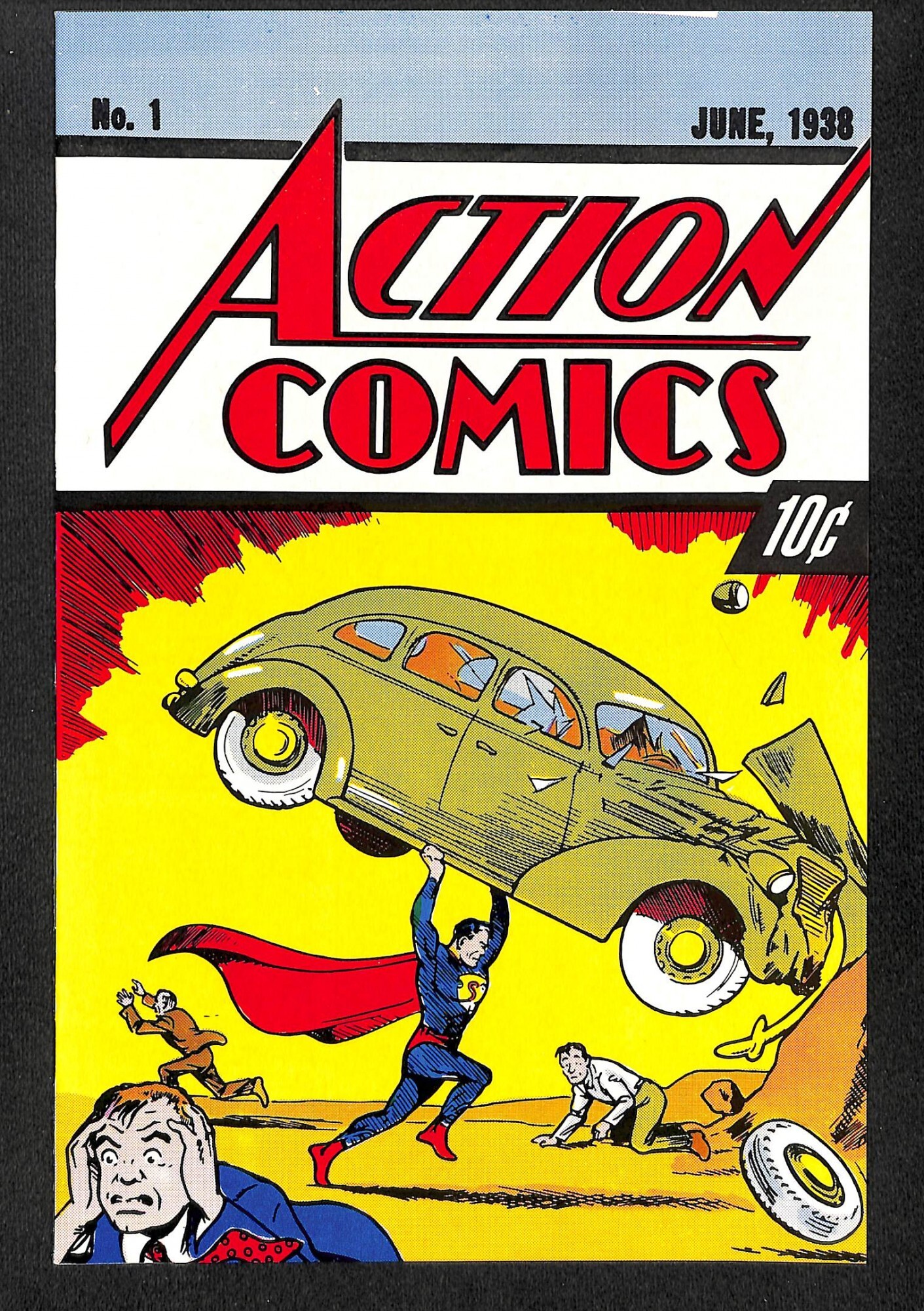 Action Comics 1 Reprint! Comic Books Platinum Age, DC Comics