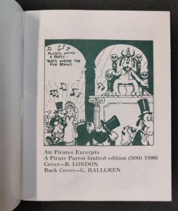 RARE Air Pirates Excerpts Mini Comic - Bobby London Cover. Ltd 500 (7/7.5) 1986