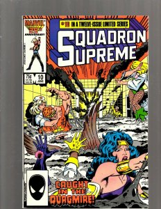 Lot of 10 Squadron Supreme Marvel Comic Books #1 2 3 4 6 7 8 9 10 12 SB3