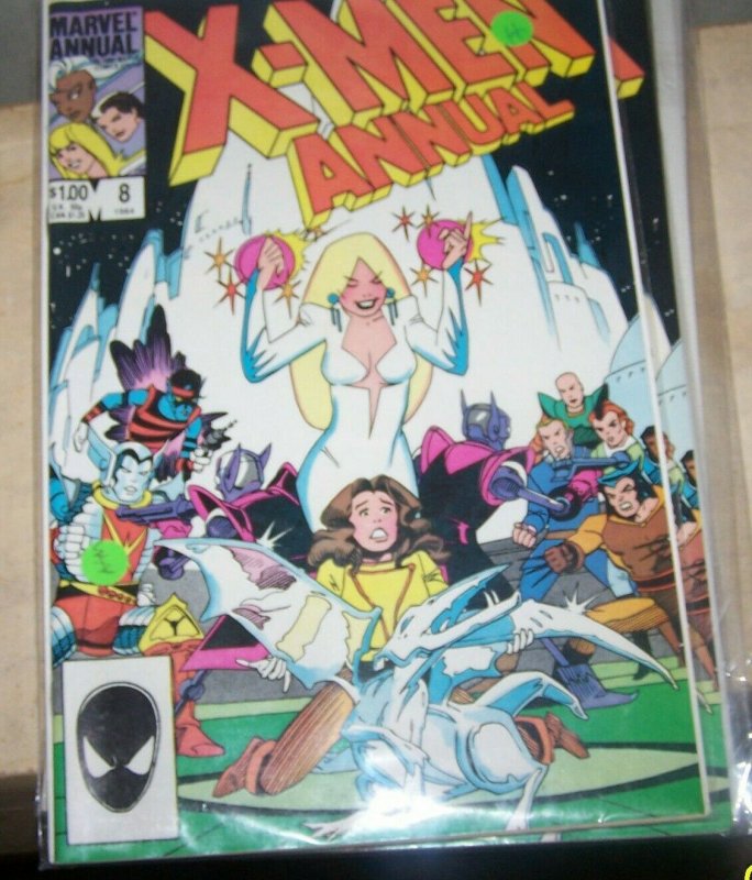 UNCANNY X-MEN ANNUAL  #8 1984 MARVEL white queen + DRAGON FAIRYTALE NEW MUTANTS 