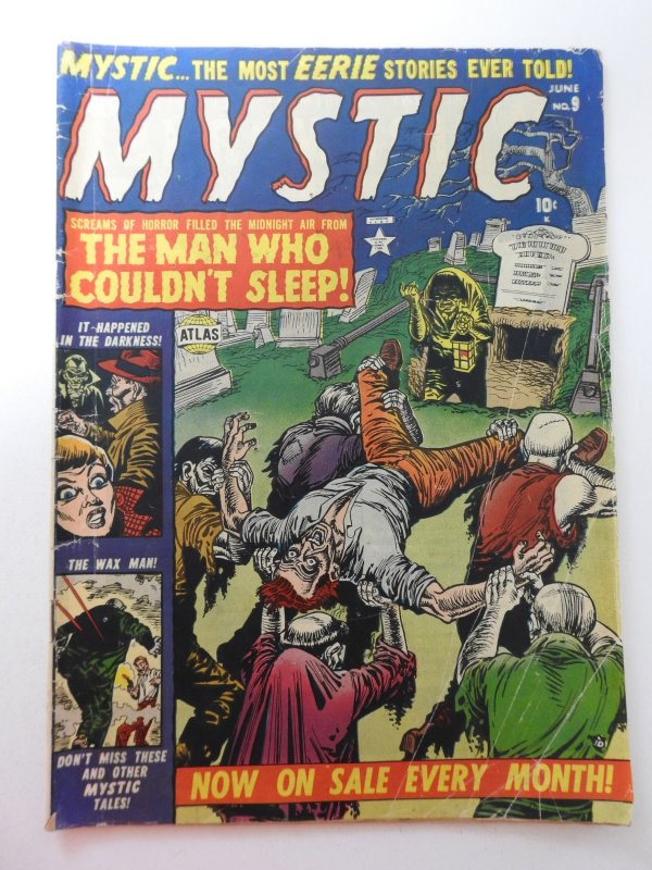 Mystic #9 VG- Condition small holes through book