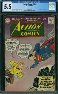 ACTION COMICS (1959-1961) CGC SET