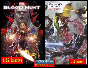 BLOOD HUNT #2 1:10 DELL'OTTO + 1:25 NGU VAR NM MARVEL SET PRESALE PROSHIPS 5/22