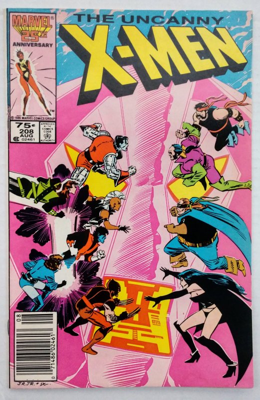 The Uncanny X-Men #208 NEWSSTAND (NM-)(1986)