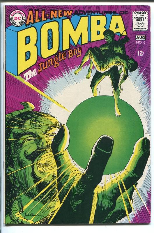 BOMBA THE JUNGLE BOY #6 1968-DC COMICS-BIZARRE COVER-vf minus