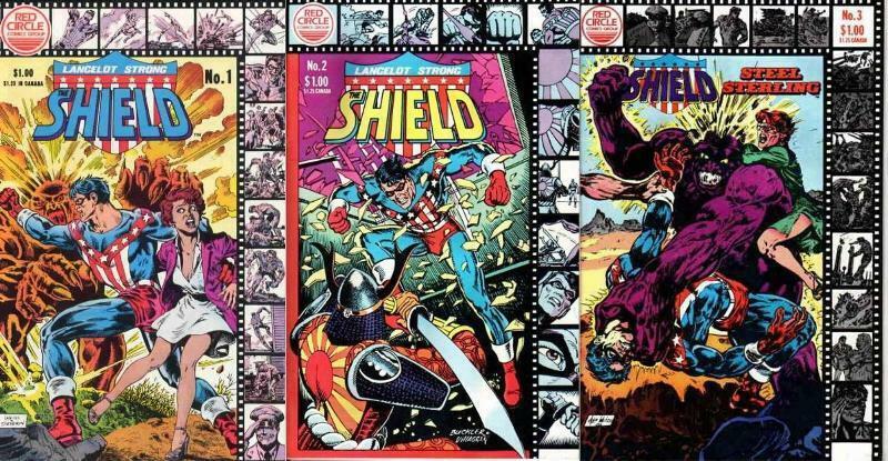 SHIELD / STEEL STERLING (1983 RED CIRCLE / ARCHIE) 1-3