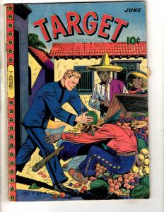 Target Comics Vol. # 7 # 4 VG/FN Golden Age Pre-Code Comic Book Sombrero Cov JL1