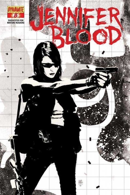 JENNIFER BLOOD #8 VF/NM DYNAMITE GARTH ENNIS BRADSTREET VARIANT COVER