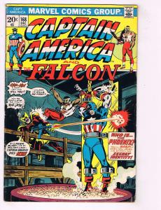 Captain America # 168 FN/VF Marvel Comic Book Falcon Red Skull Avengers Hulk J74
