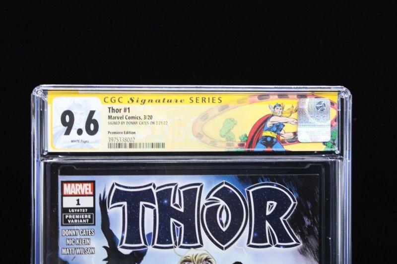 Thor #1 (727) - Signed Donny Cates / Premiere Edition (CGC 9.6) 2020