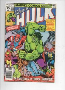 HULK #227, VF, Incredible, Bruce Banner, Avengers, 1968 1978, Marvel 